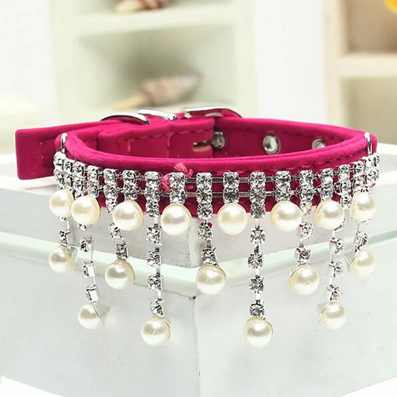 ⭐ Velvet & Pearl Cat Necklace – 5‑Color Luxury Pet Jewelry for Special Moments - Image 16