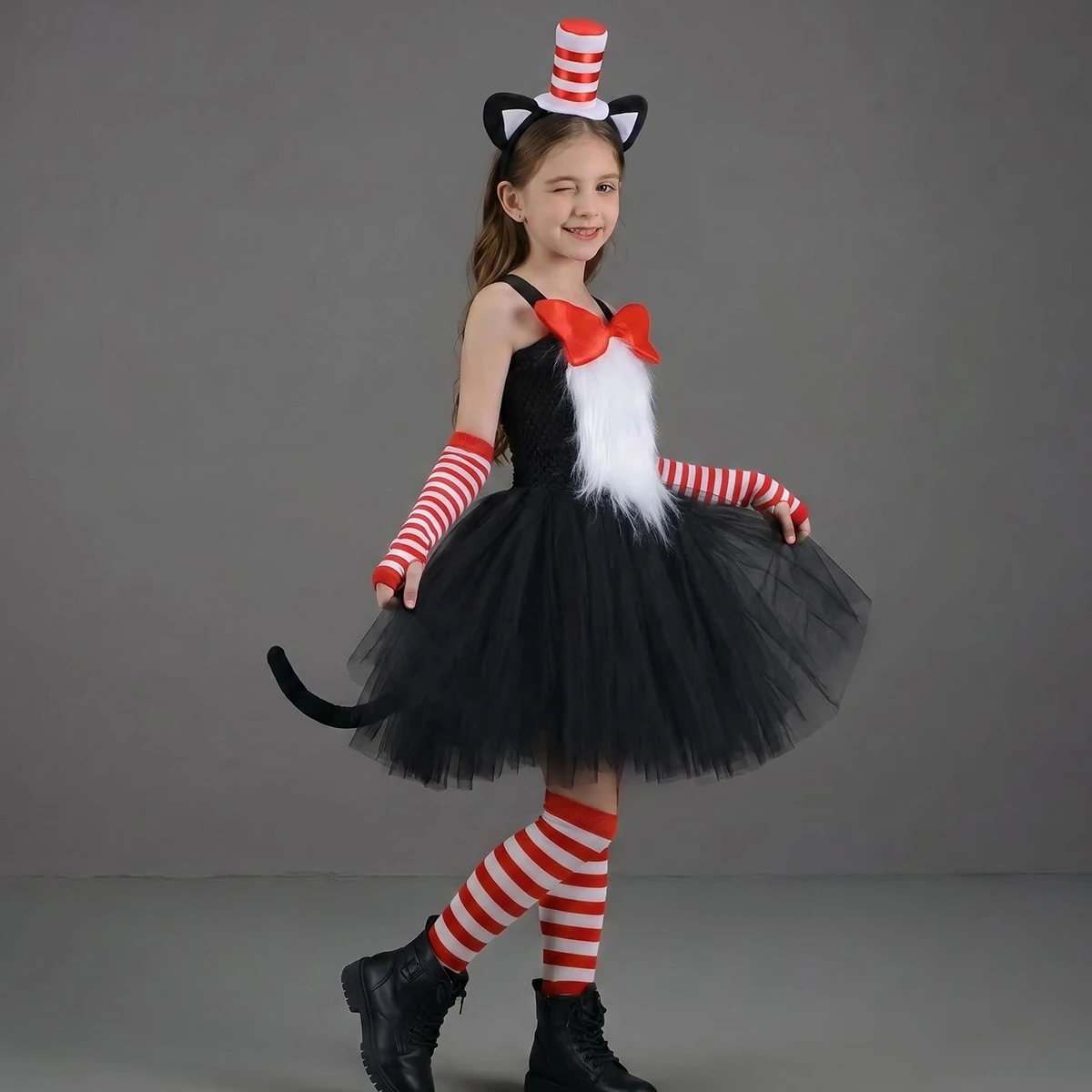 ⭐ Cat in the Hat Tulle Carnival Dress - Image 4