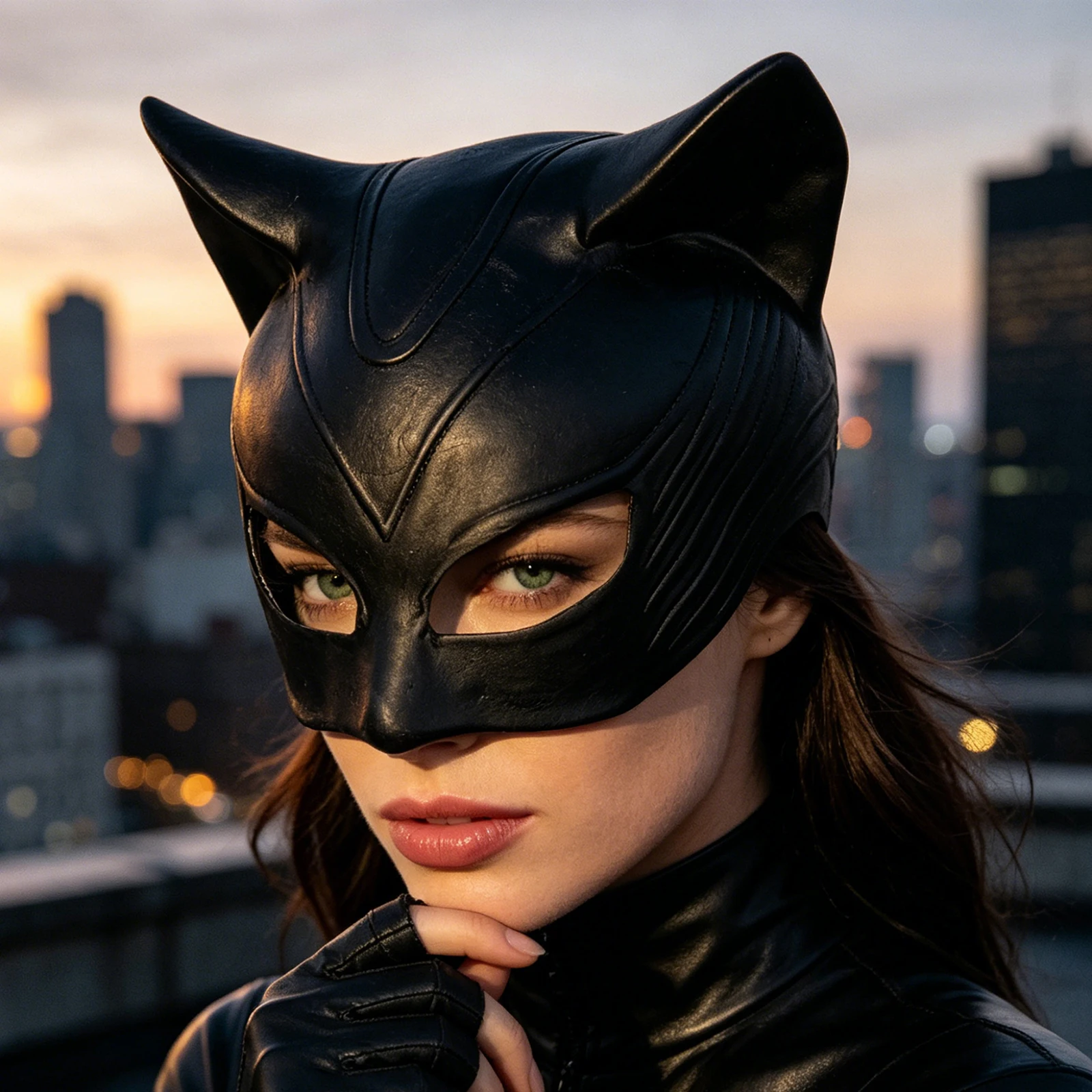 ⭐Realistic Latex Cat Mask – Soft Half‑Face Cosplay for Masquerade & Carnival - Image 2