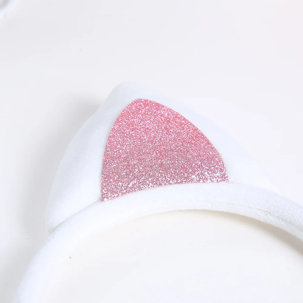 ⭐ Cute Baby Girls Cat Ears Glitter Headband – Kawaii Toddler Party Accessory - Image 10