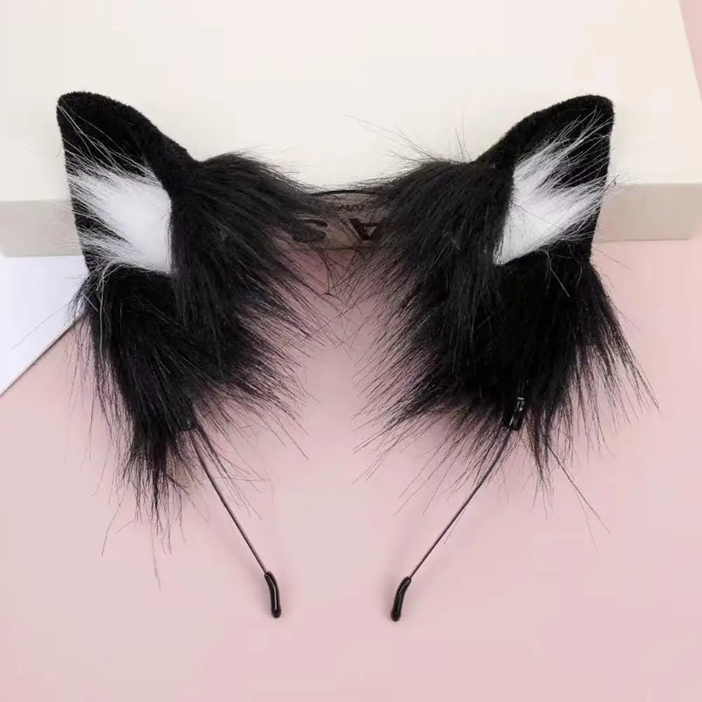 ⭐Christmas Cat Ears Faux Fur Headband – Festive Cosplay Accessory for Men & Women - Image 9