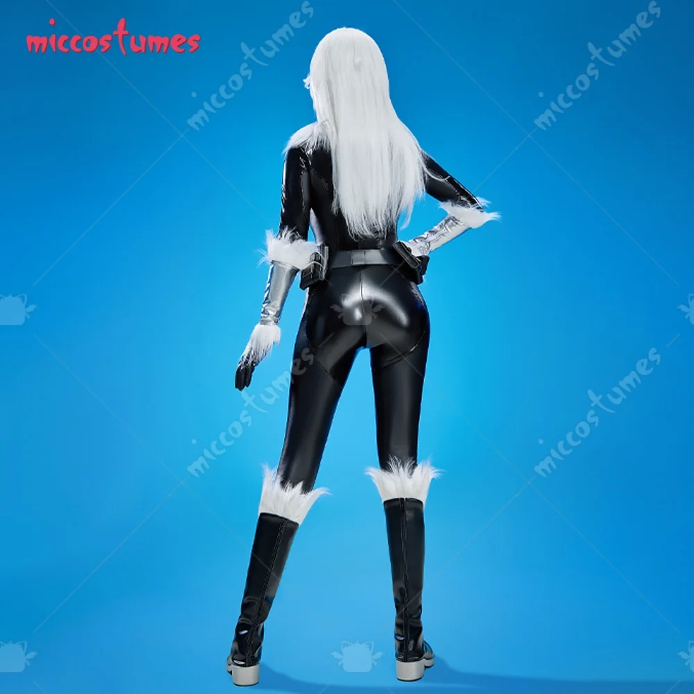⭐ Women’s Black Cat PU Bodysuit – Cosplay Costume with Eye Mask & Choker - Image 13