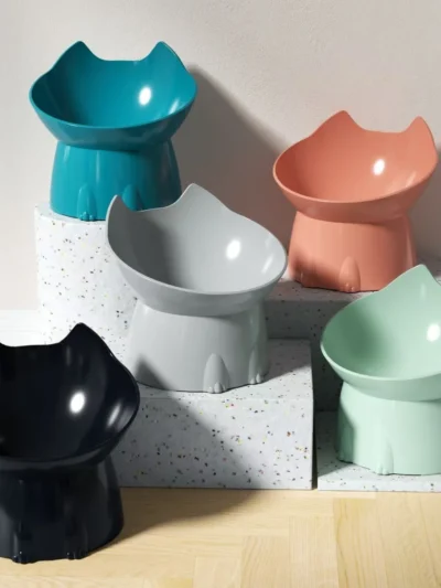 ⭐ Non‑Slip Cat Ear Feeding Bowl
