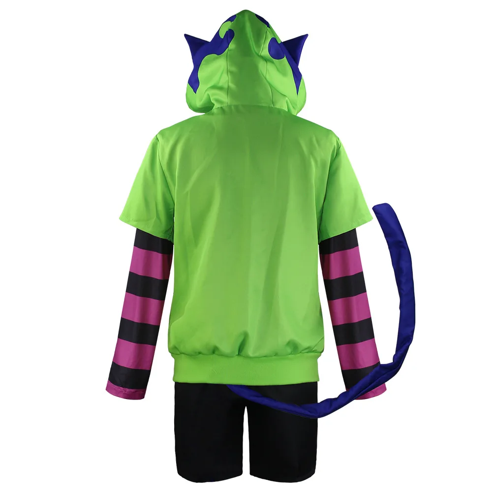 ⭐ SK8‑Inspired Miya Cat Cosplay Set – Unisex Hoodie, Tail & Arm Sleeves - Image 3