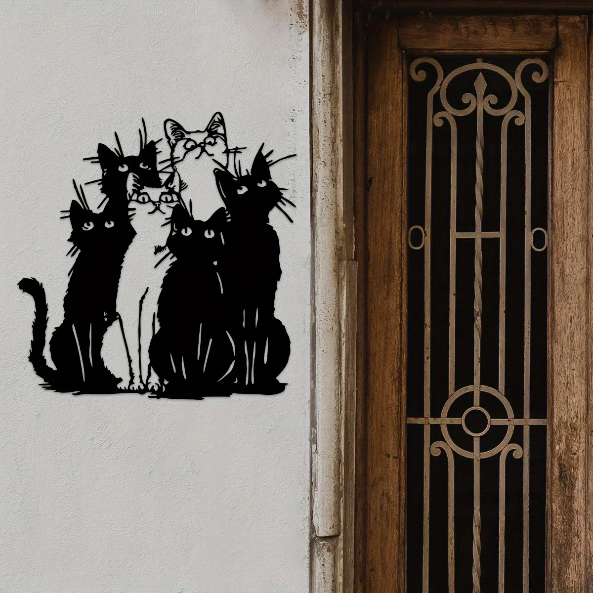 ⭐ Playful Black Cat Silhouette Metal Wall Piece – Holiday & Everyday Cat Lover Décor - Image 9