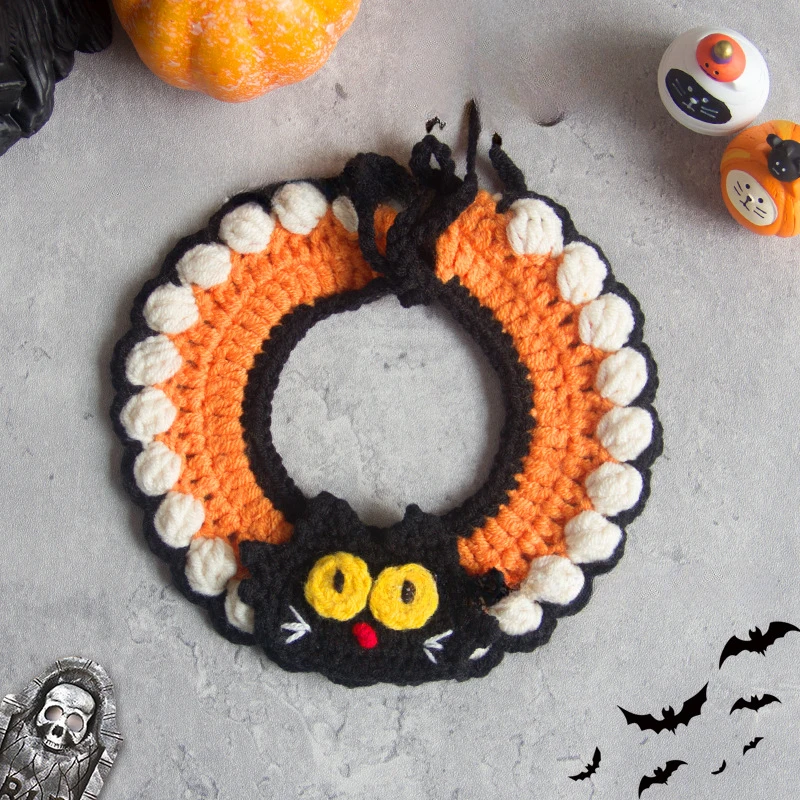 ⭐ Black Cat Boo Bandana – Halloween Pet Scarf (Adjustable) - Image 12