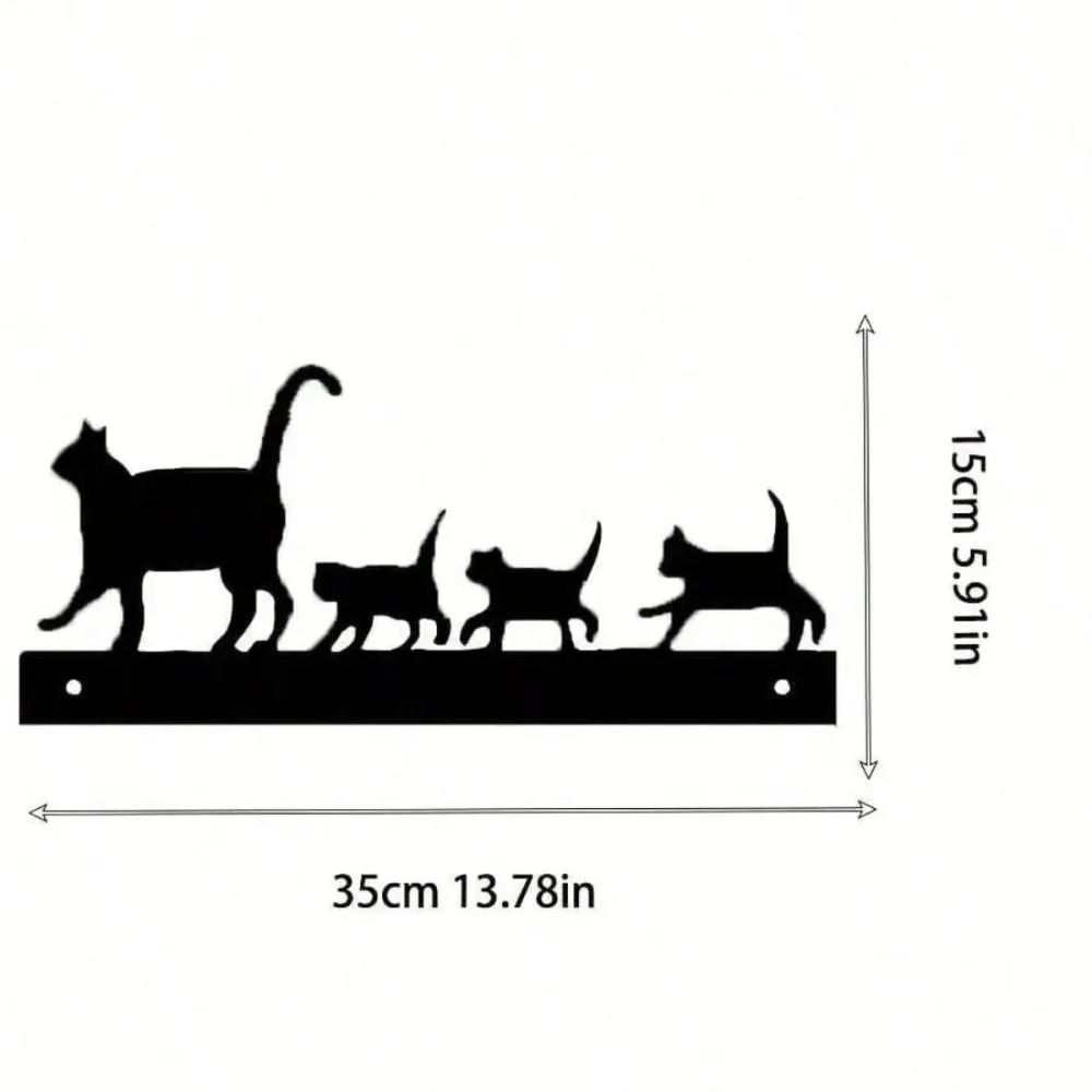 ⭐ Chic Cat Family Garden Statue – Mother Cat & Kittens Outdoor Metal Sculpture - Image 2