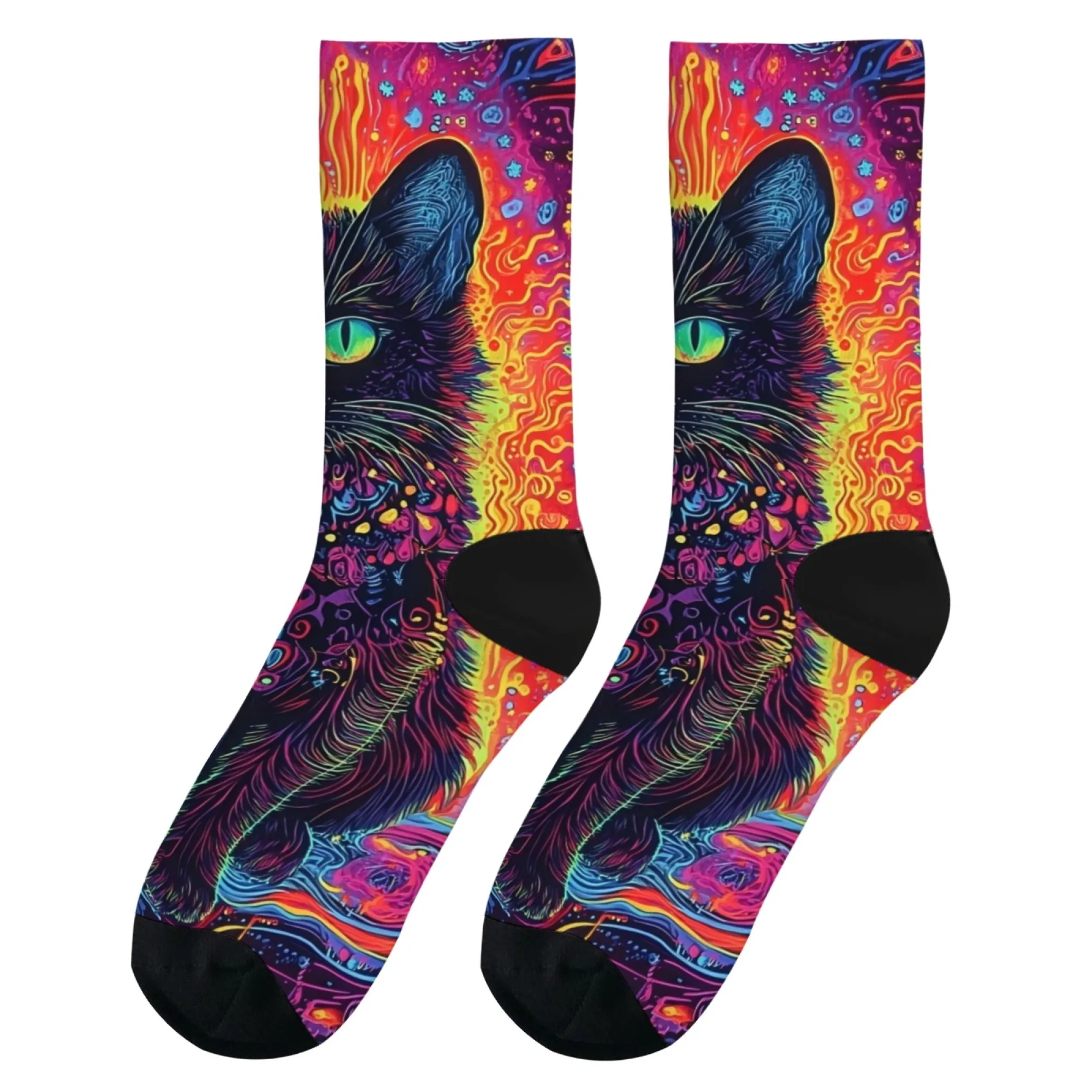 ⭐Fantasy Black Cat Harajuku Street Socks - Image 9