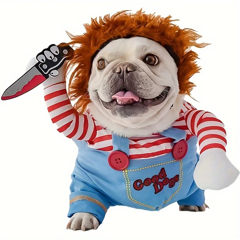 ⭐ Funny Bloody Doll Pet Transformation Costume - Image 2