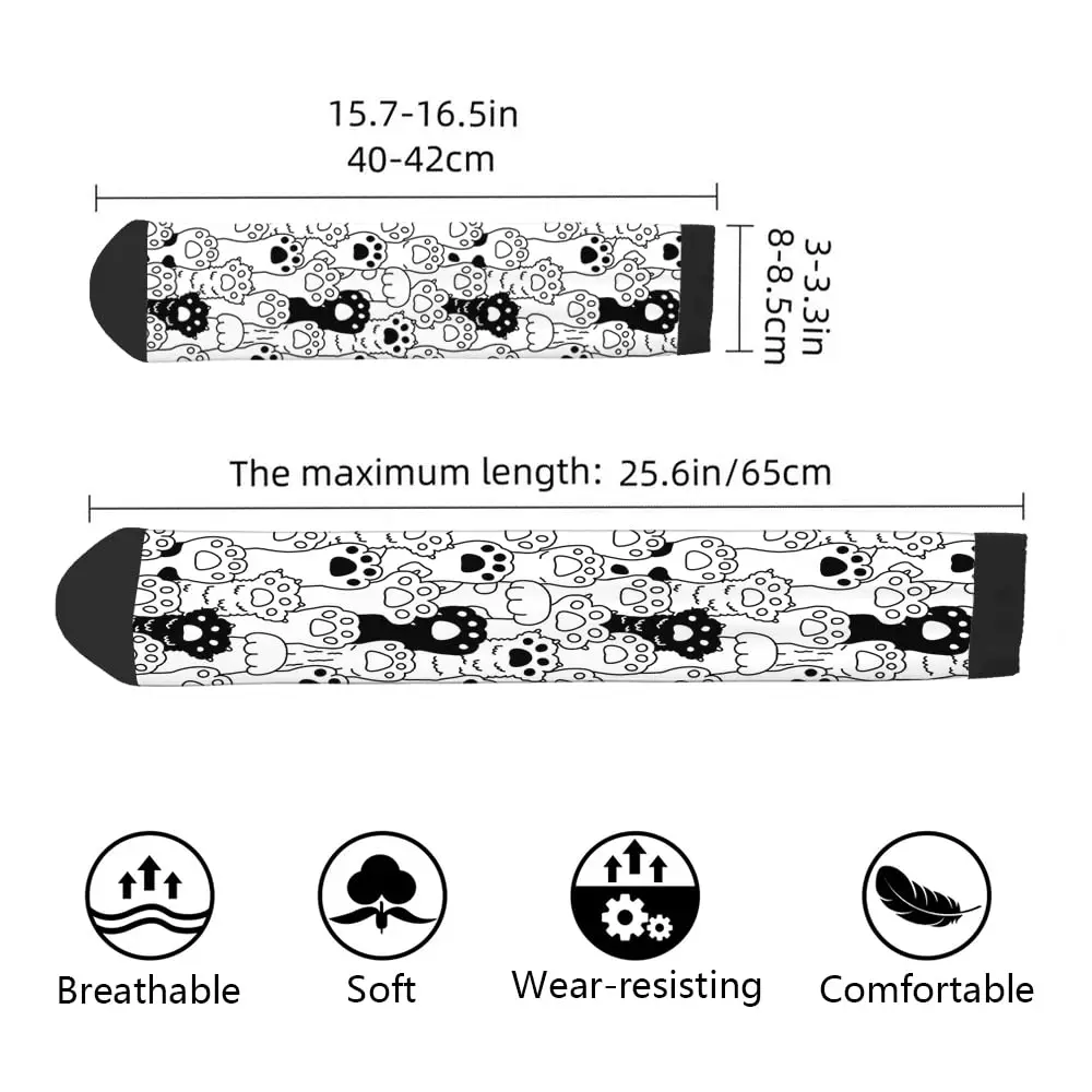 ⭐ Cat Paw Funny Meow Claw Contrast Crew Socks - Image 2