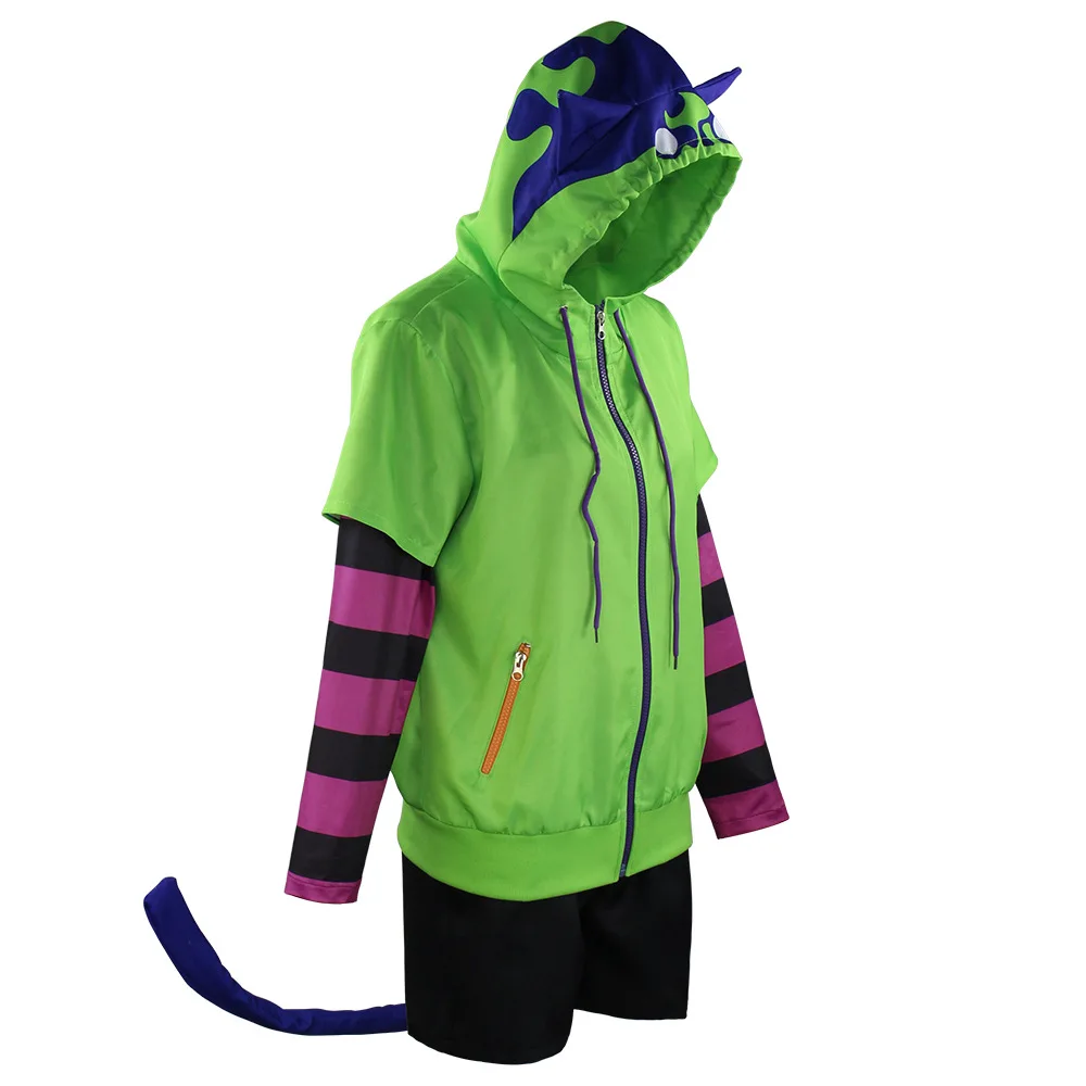 ⭐ SK8‑Inspired Miya Cat Cosplay Set – Unisex Hoodie, Tail & Arm Sleeves - Image 10
