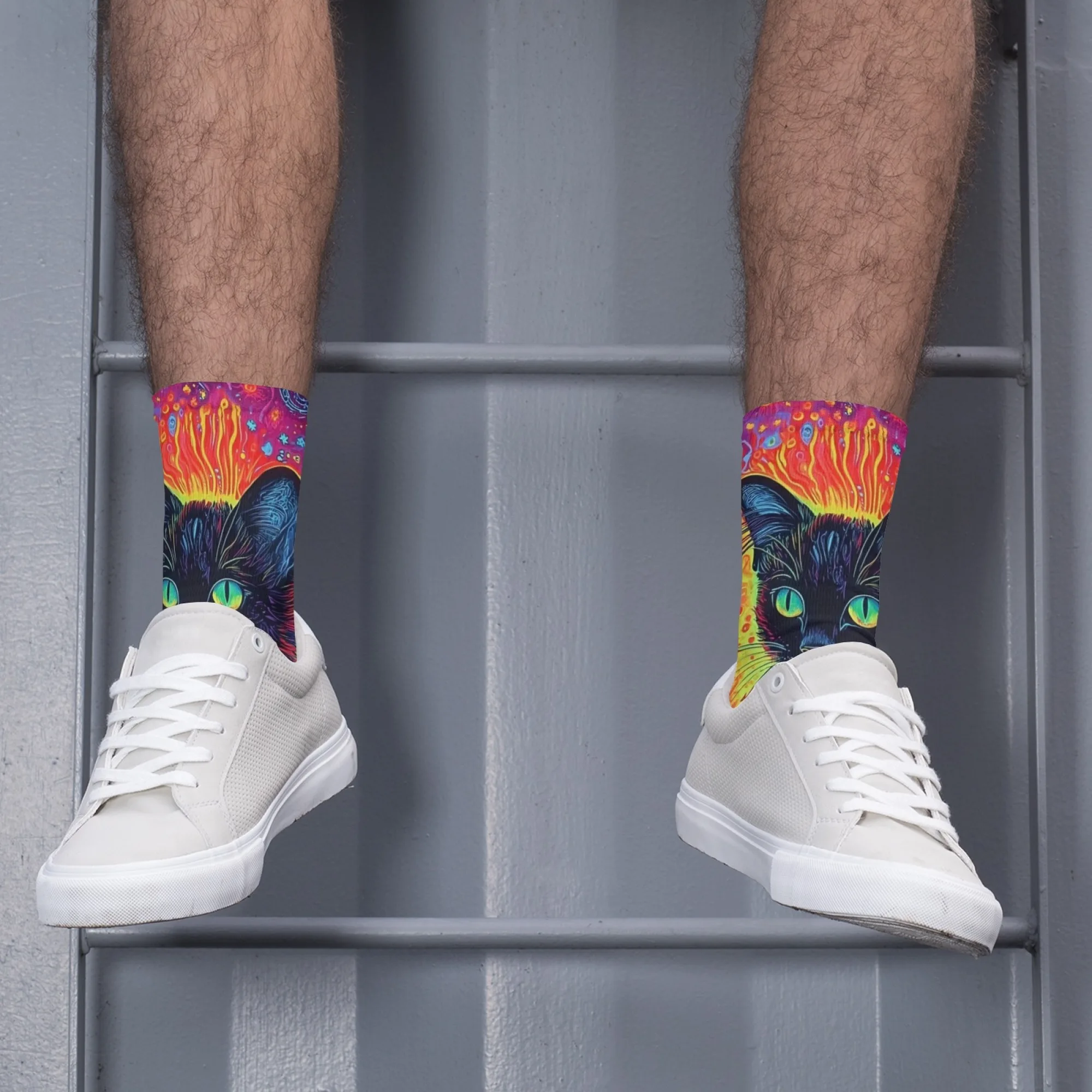 ⭐Fantasy Black Cat Harajuku Street Socks - Image 12