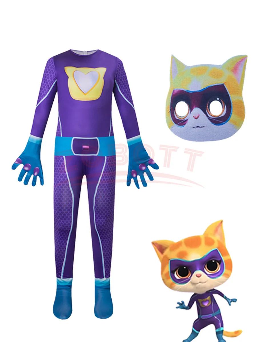 ⭐ SuperKitties Hero Jumpsuit – Tight‑Fit Cat Cosplay Stage Performance Costume - Image 13