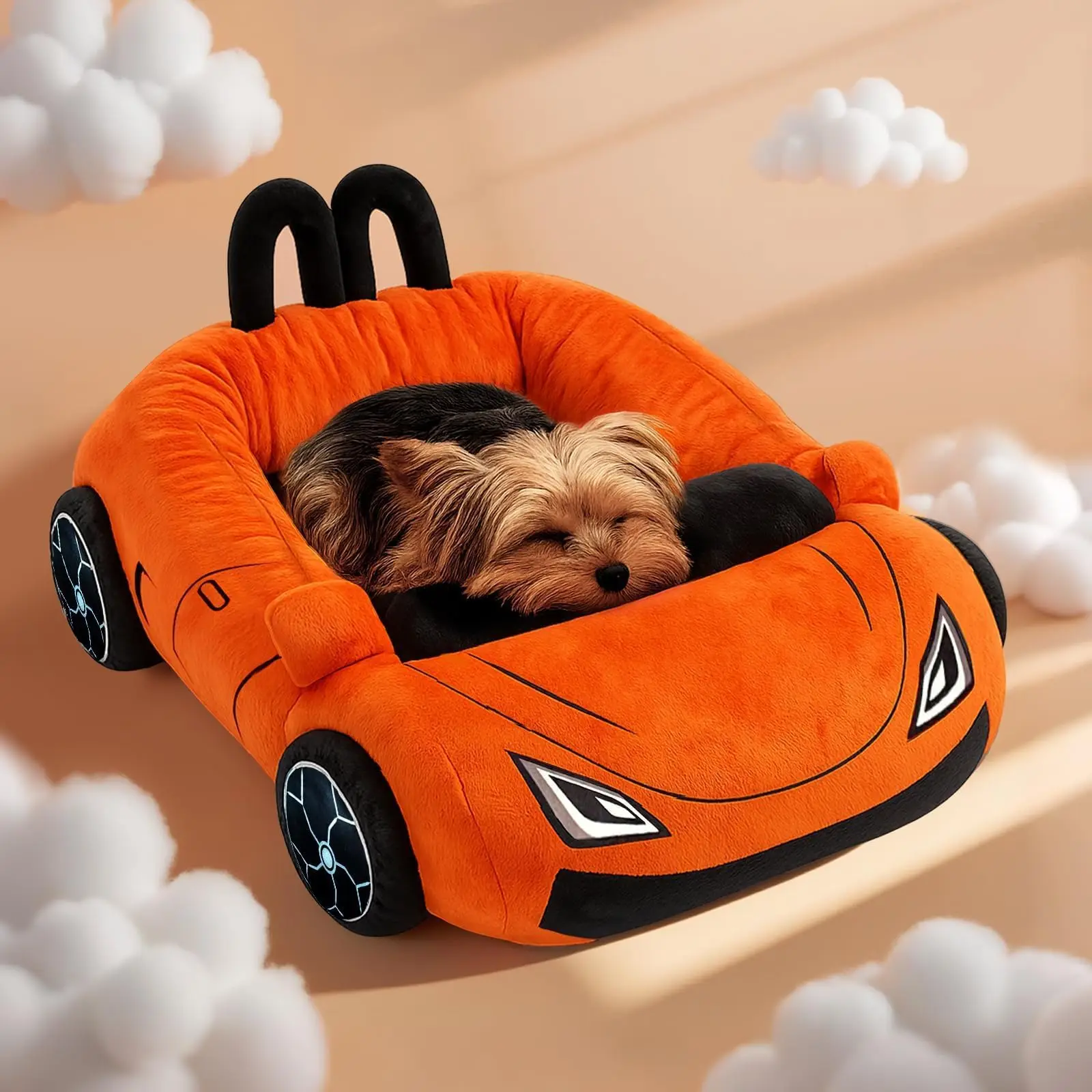 ⭐ Supercar Cat Bed – Plush Racing Comfort for Fast Felines - Image 6