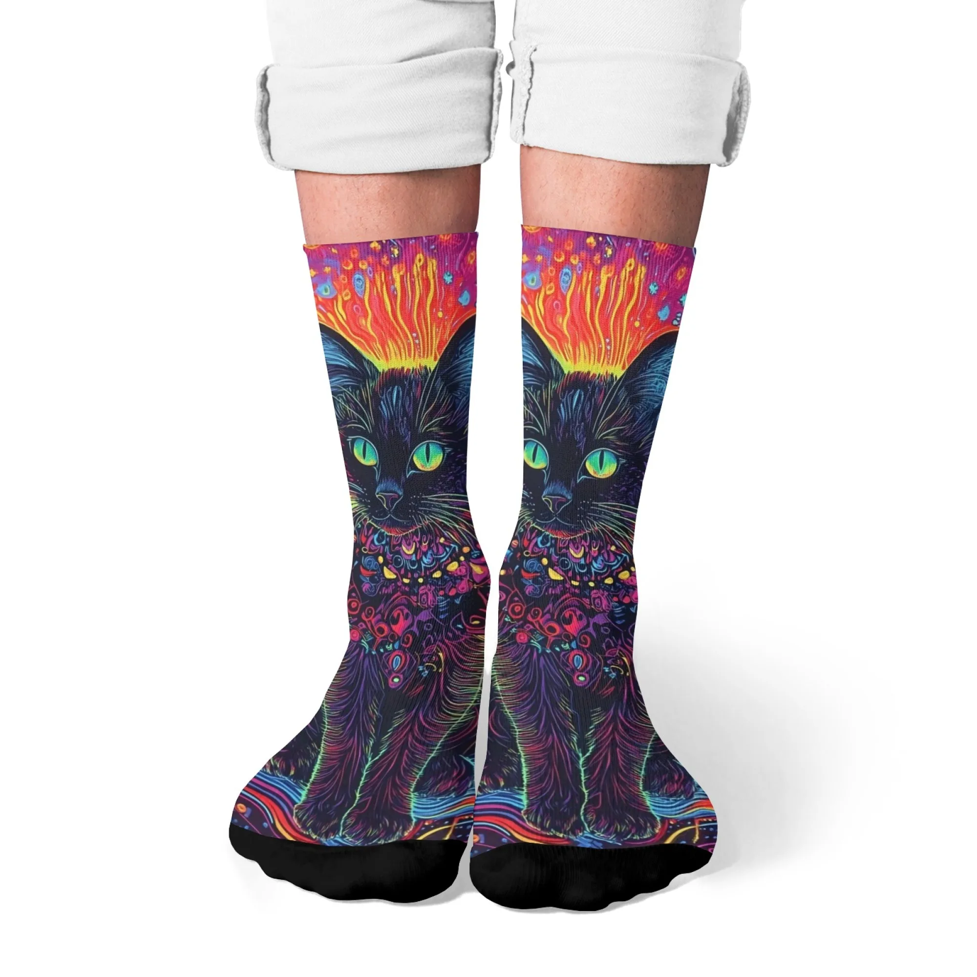 ⭐Fantasy Black Cat Harajuku Street Socks - Image 6