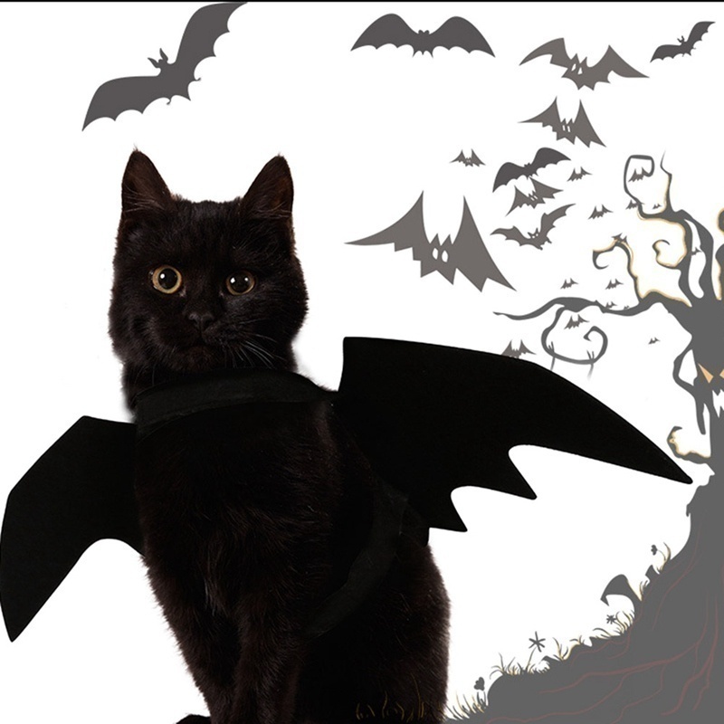 ⭐Black Bat Wings Halloween Harness – Cute Cosplay Costume for Cats & Small Dogs - Image 11