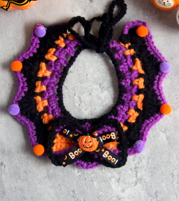 ⭐ Black Cat Boo Bandana – Halloween Pet Scarf (Adjustable) - Image 15