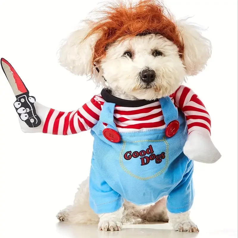 ⭐ Funny Bloody Doll Pet Transformation Costume - Image 11