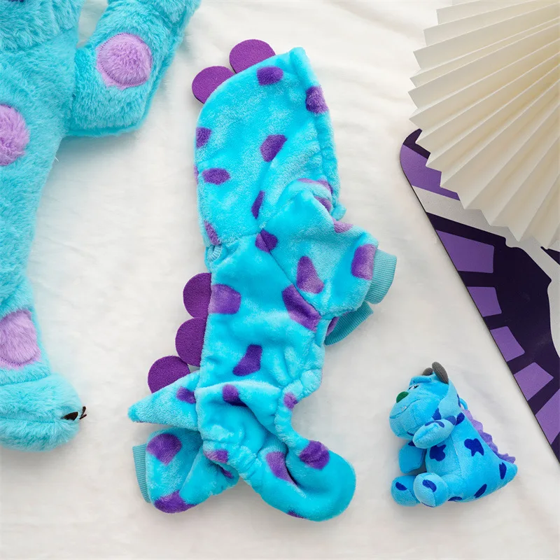 ⭐Dinosaur Plush Pet Costume – 4‑Leg Flannel Jumpsuit for Cats & Dogs - Image 11