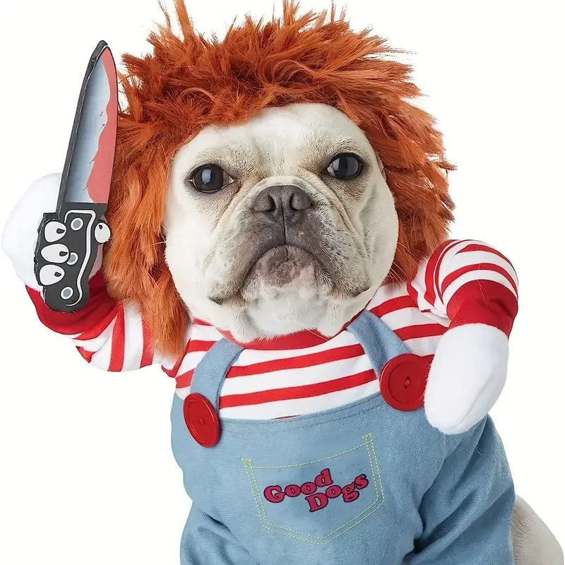 ⭐ Funny Bloody Doll Pet Transformation Costume - Image 10
