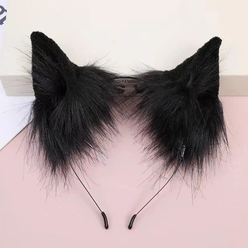 ⭐Christmas Cat Ears Faux Fur Headband – Festive Cosplay Accessory for Men & Women - Image 8