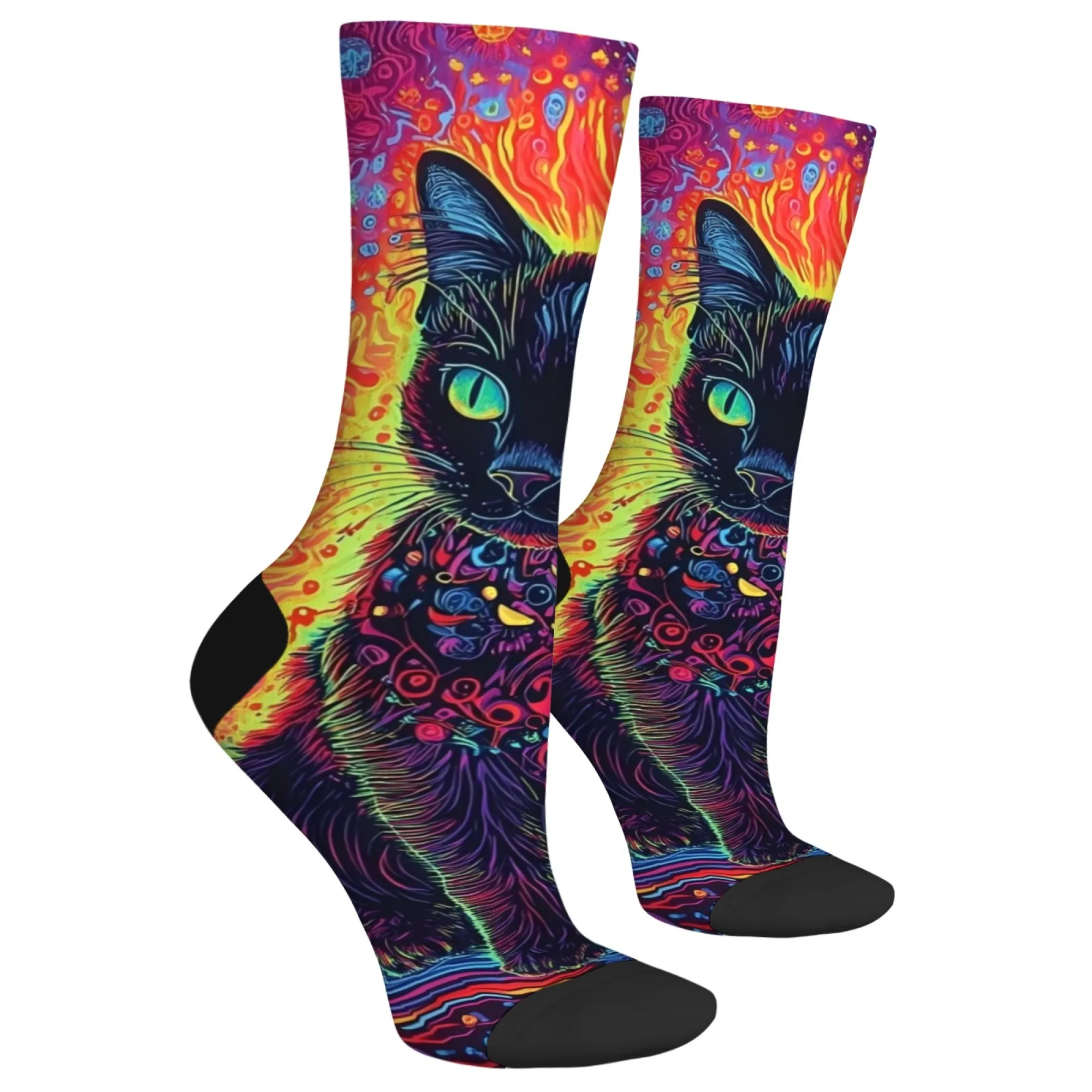 ⭐Fantasy Black Cat Harajuku Street Socks - Image 4