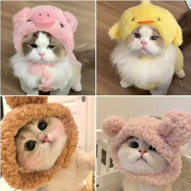 ⭐ Cute Cat Wig Costume – Funny Pet Hat with Ears for Cats & Small Dogs - Image 2