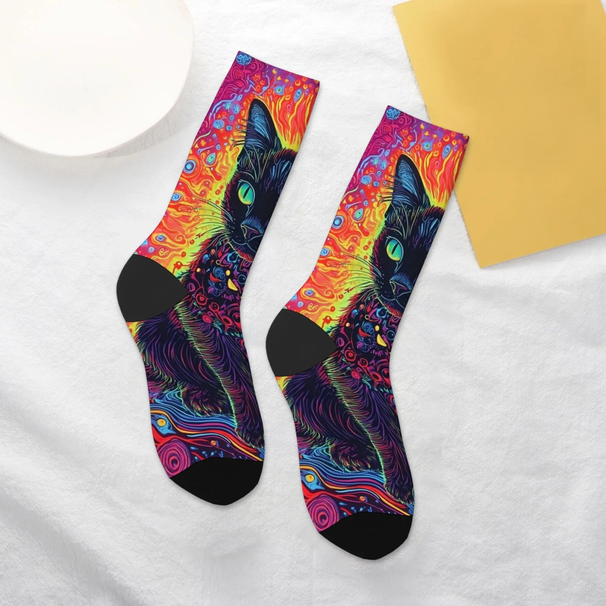 ⭐Fantasy Black Cat Harajuku Street Socks - Image 11