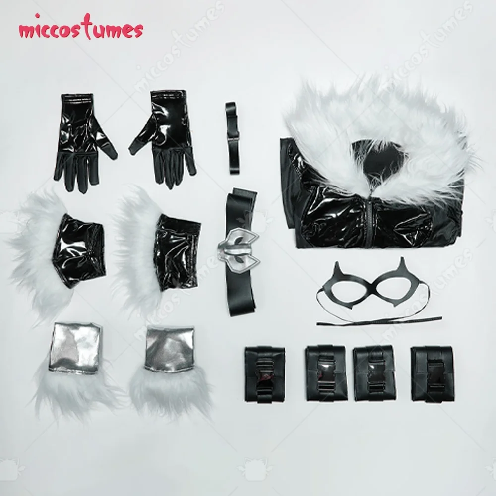 ⭐ Women’s Black Cat PU Bodysuit – Cosplay Costume with Eye Mask & Choker - Image 6