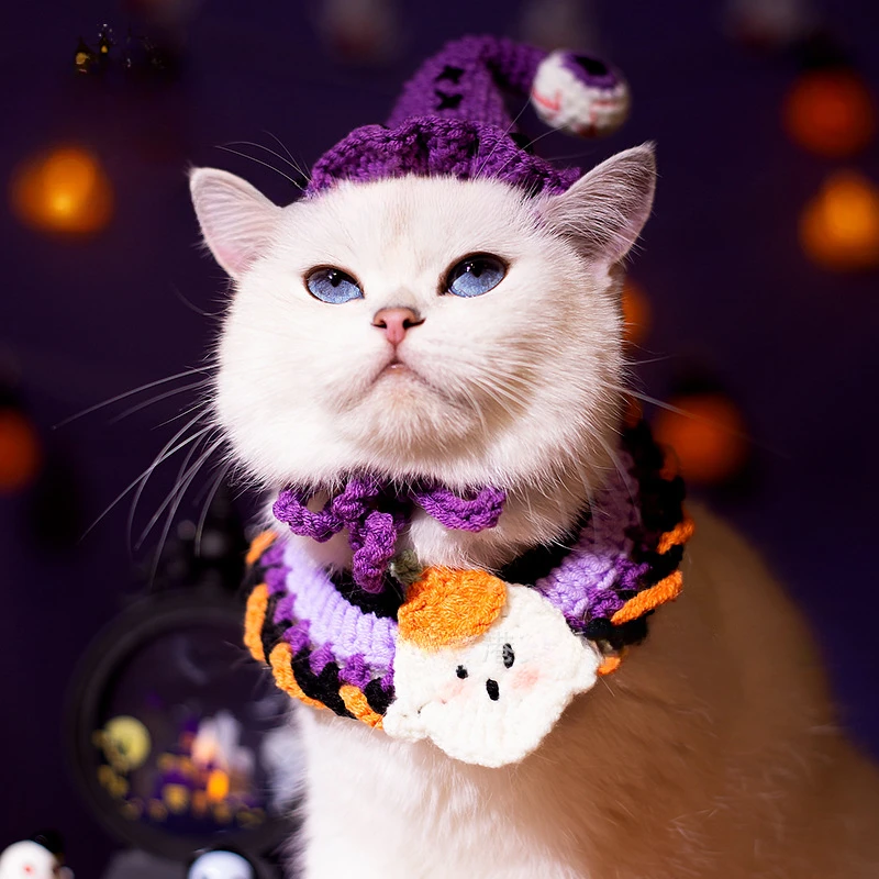 ⭐ Black Cat Boo Bandana – Halloween Pet Scarf (Adjustable) - Image 21