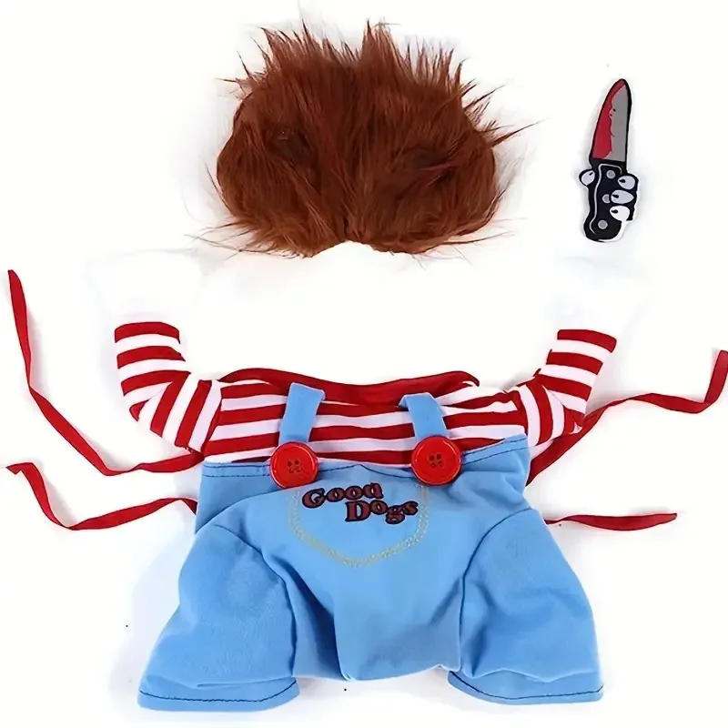 ⭐ Funny Bloody Doll Pet Transformation Costume - Image 7
