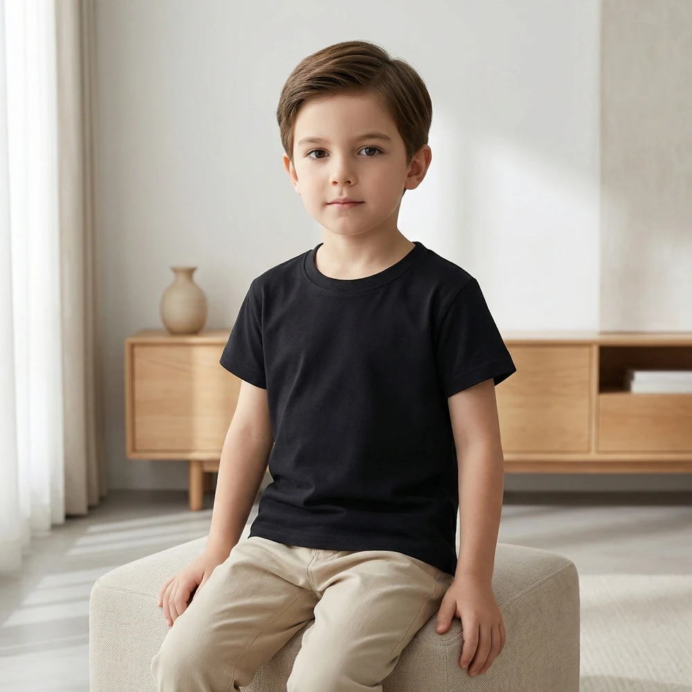 ⭐ Witch Cat Print Short‑Sleeve Shirt – Soft Cotton Halloween Tee for Children - Image 20