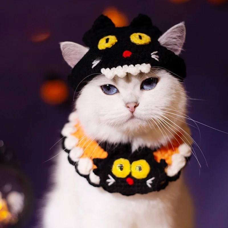 ⭐ Black Cat Boo Bandana – Halloween Pet Scarf (Adjustable) - Image 22
