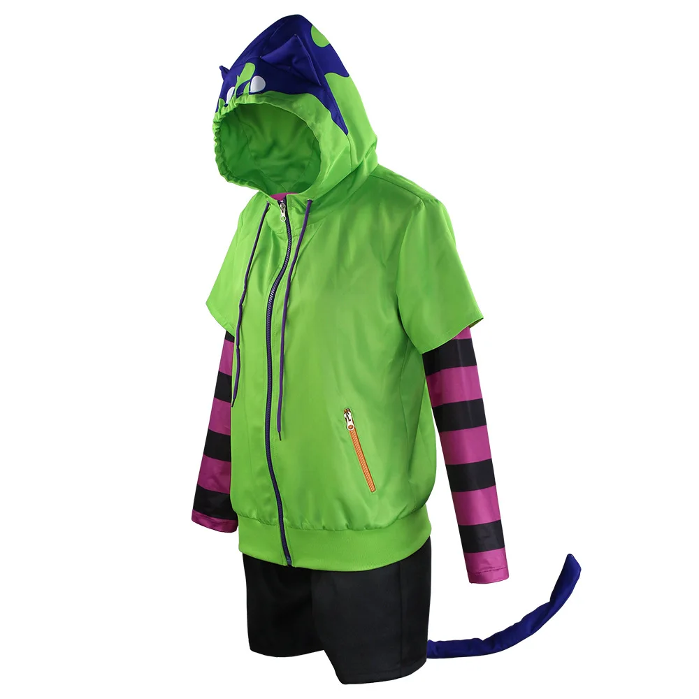 ⭐ SK8‑Inspired Miya Cat Cosplay Set – Unisex Hoodie, Tail & Arm Sleeves - Image 9