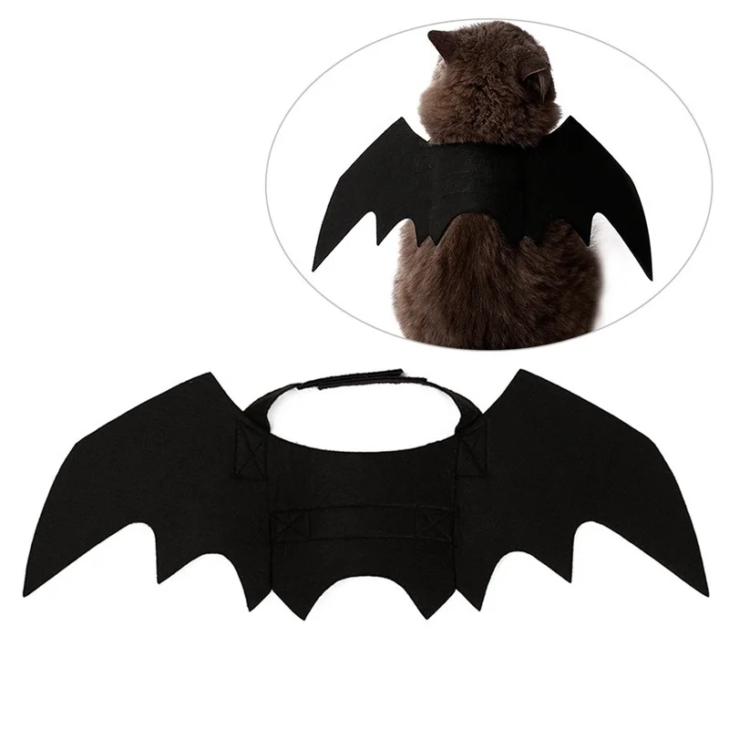 ⭐Black Bat Wings Halloween Harness – Cute Cosplay Costume for Cats & Small Dogs - Image 2