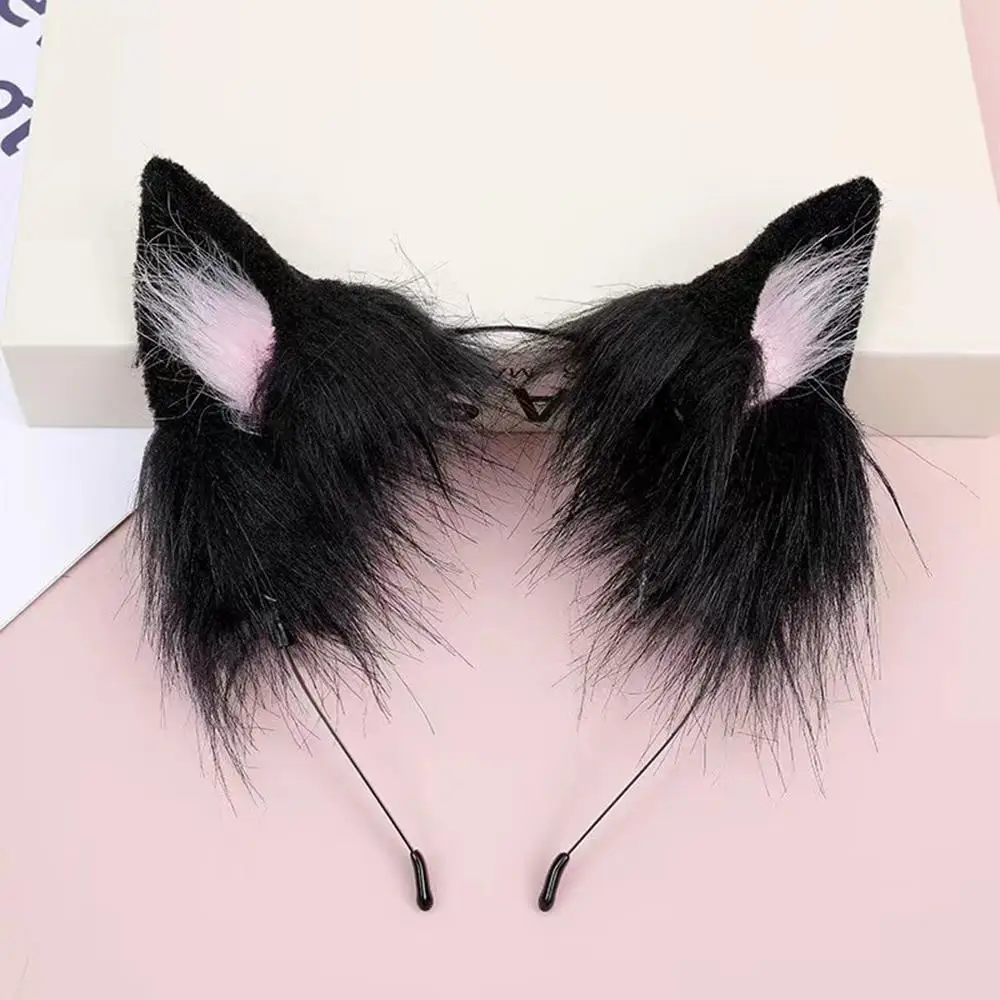 ⭐Christmas Cat Ears Faux Fur Headband – Festive Cosplay Accessory for Men & Women - Image 10