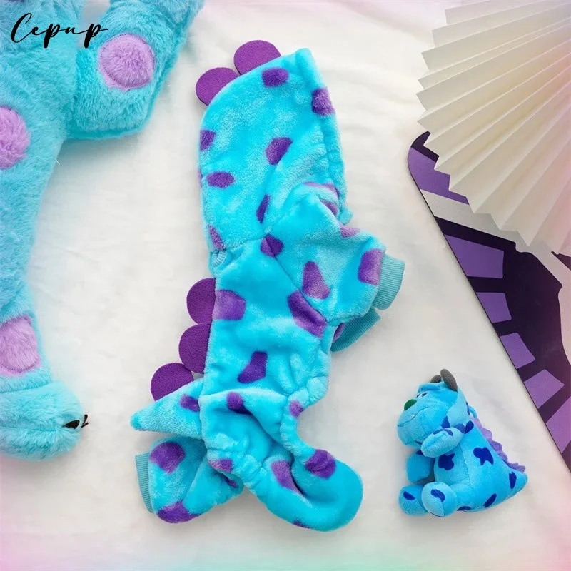 ⭐Dinosaur Plush Pet Costume – 4‑Leg Flannel Jumpsuit for Cats & Dogs - Image 5