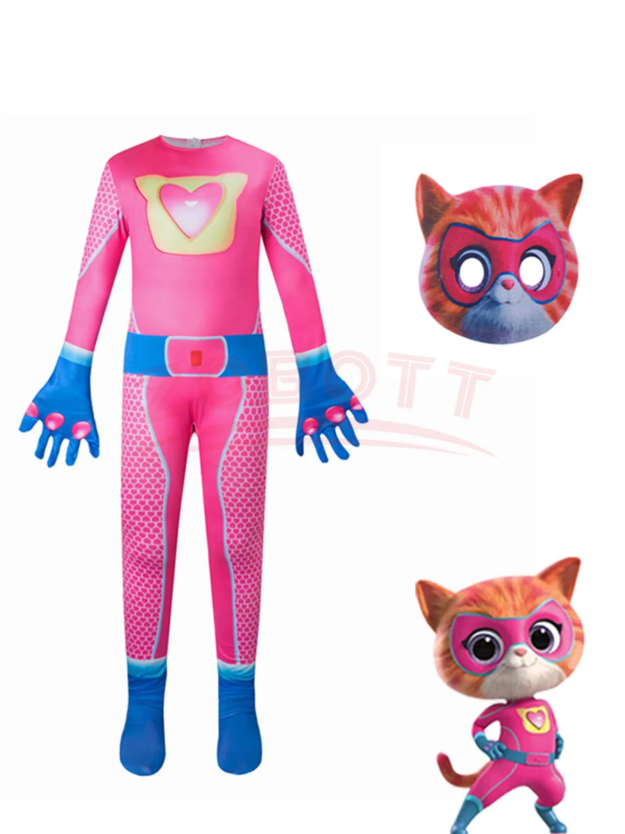 ⭐ SuperKitties Hero Jumpsuit – Tight‑Fit Cat Cosplay Stage Performance Costume - Image 15