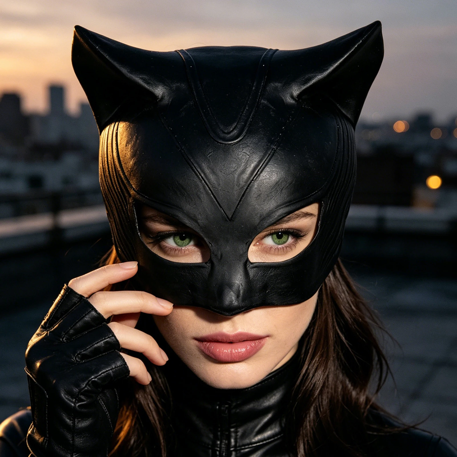 ⭐Realistic Latex Cat Mask – Soft Half‑Face Cosplay for Masquerade & Carnival - Image 5