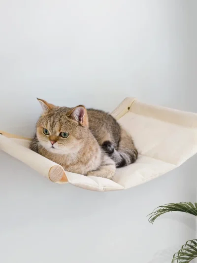 ⭐ WhiskerNest Wall‑Mounted Hammock