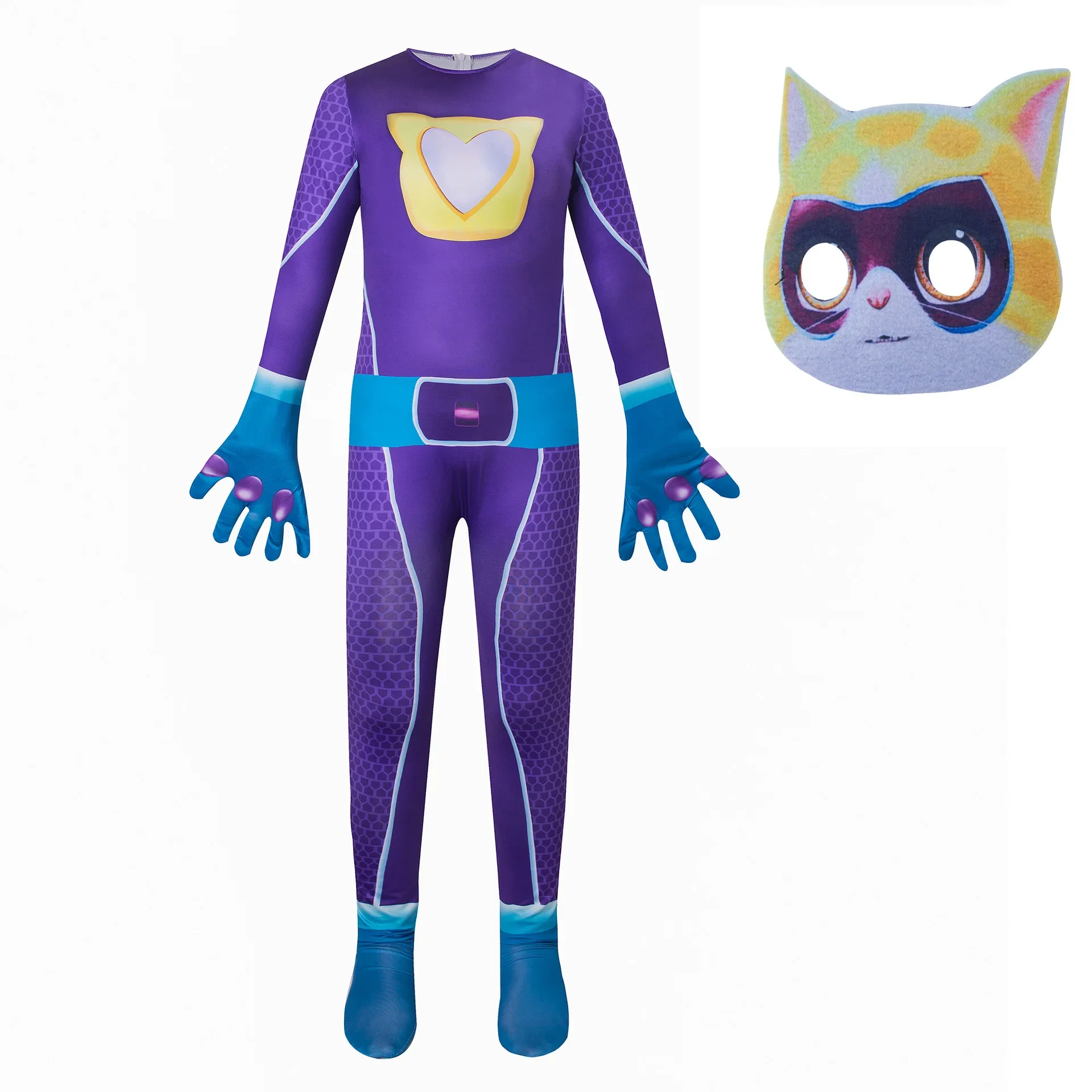 ⭐ SuperKitties Hero Jumpsuit – Tight‑Fit Cat Cosplay Stage Performance Costume - Image 8