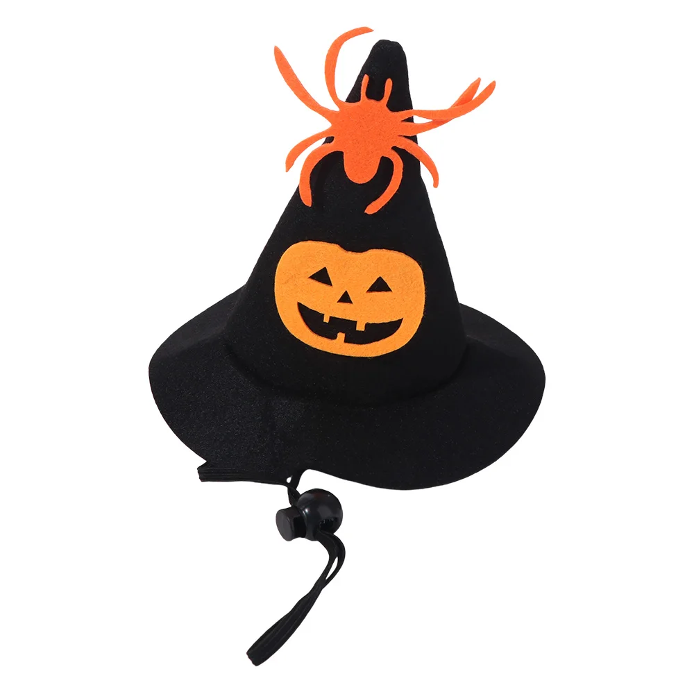 ⭐Kawaii Pumpkin Halloween Cat Costume – Adjustable Collar, Hat & Mesh Scarf Set - Image 9