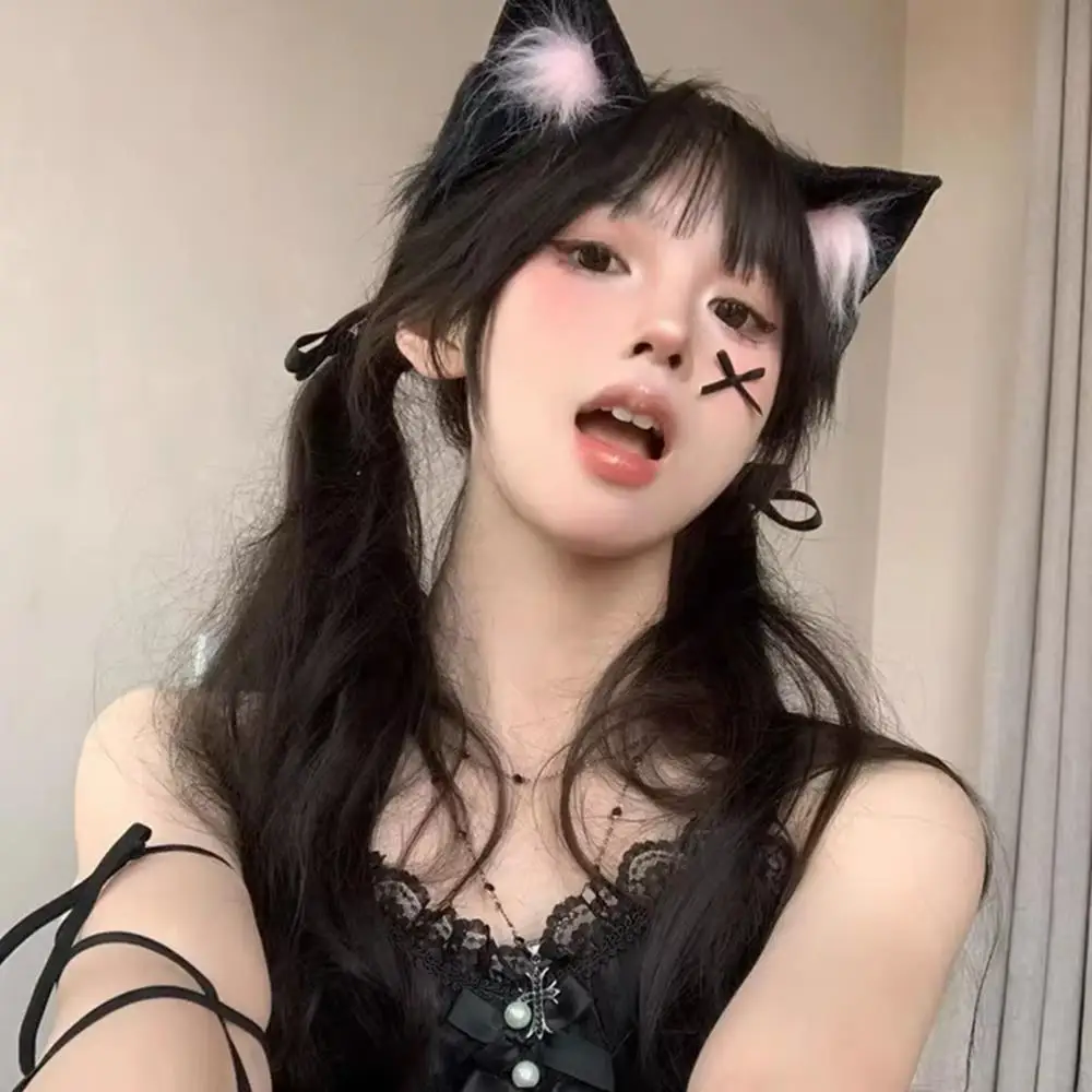 ⭐Christmas Cat Ears Faux Fur Headband – Festive Cosplay Accessory for Men & Women - Image 13