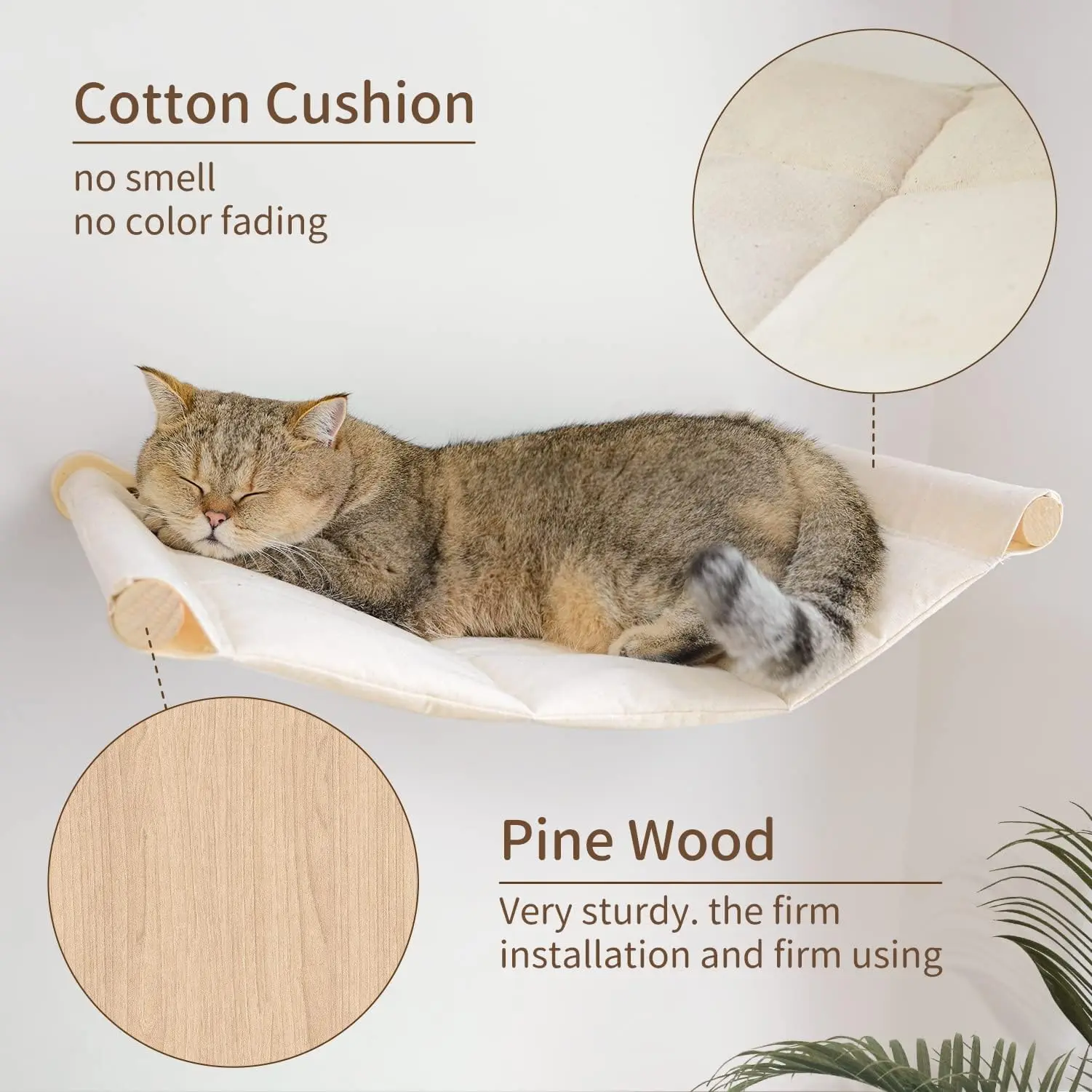 ⭐ WhiskerNest Wall‑Mounted Hammock - Image 3