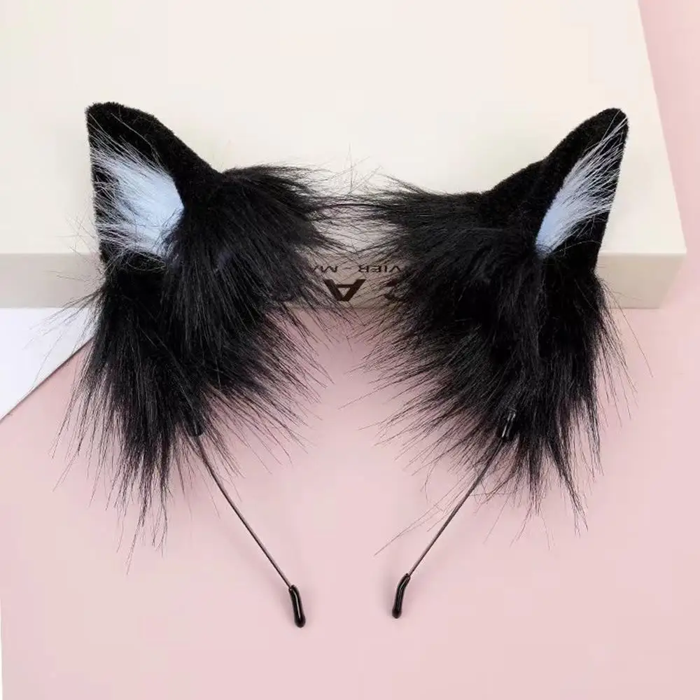 ⭐Christmas Cat Ears Faux Fur Headband – Festive Cosplay Accessory for Men & Women - Image 7