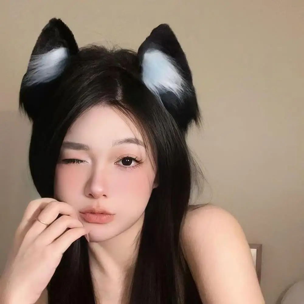 ⭐Christmas Cat Ears Faux Fur Headband – Festive Cosplay Accessory for Men & Women - Image 15