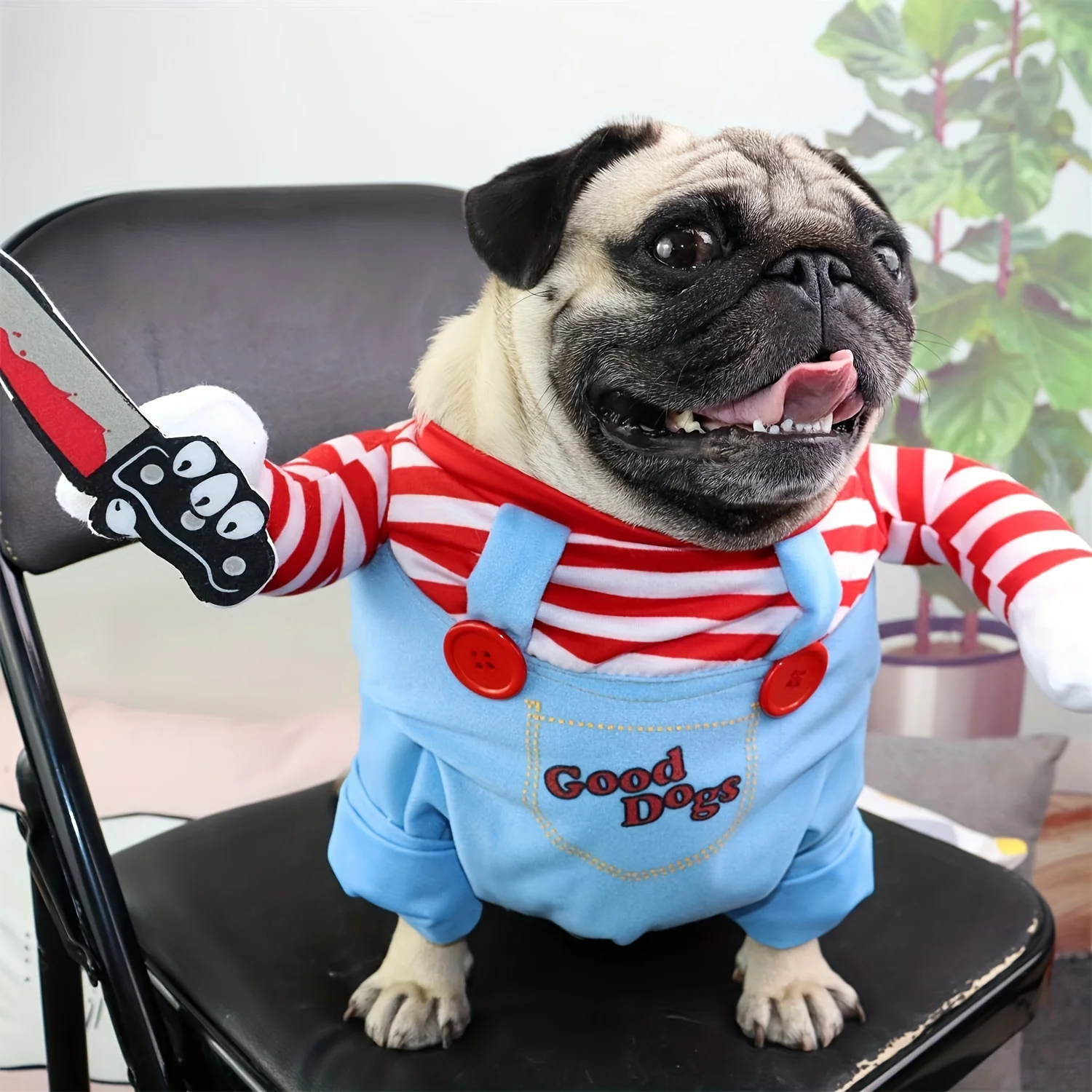 ⭐ Funny Bloody Doll Pet Transformation Costume - Image 4