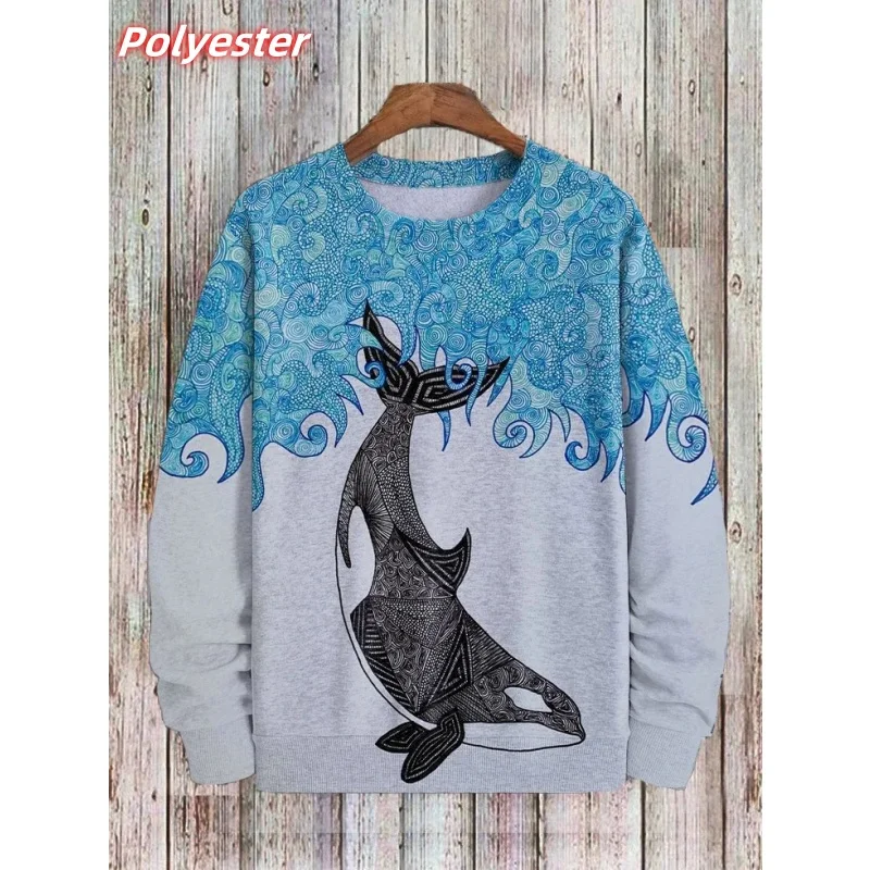 ⭐ Pumpkin Cat Pattern Hoodie for Men – 3D Printed Autumn Pullover - Image 13