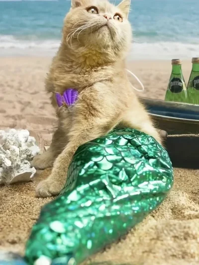 ⭐ Feline Mermaid Swimsuit