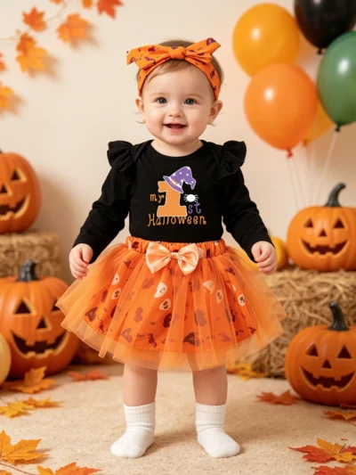 ⭐ Baby’s First Halloween Tutu Set